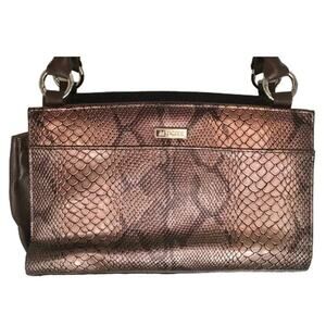 MICHE Magnetic Shell - Snakeskin Embossed - For Classic Bag  Bronze Black